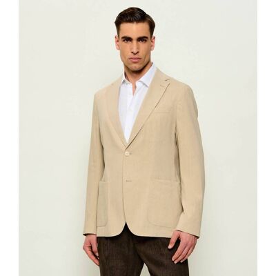 Boss BLACK Lniana marynarka P-Hanry-WG-262 Slim Fit beżowy 52 Boss BLACK Lniana marynarka P-Hanry-WG-262 Slim Fit beżowy 52