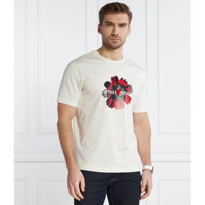 Giorgio Armani Emporio Armani T-shirt Regular Fit ecru XL Giorgio Armani Emporio Armani T-shirt Regular Fit ecru XL
