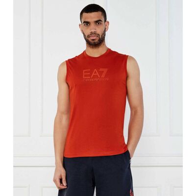 EA7 Tank top Regular Fit pomarańczowy S EA7 Tank top Regular Fit pomarańczowy S