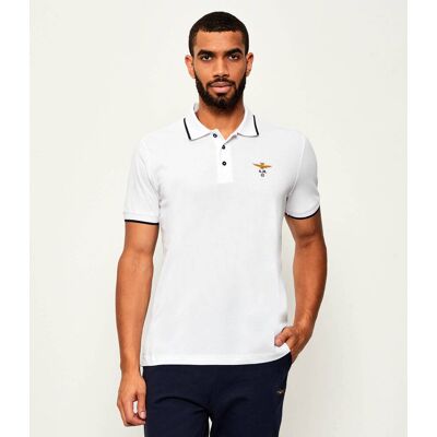 Aeronautica Militare Polo Regular Fit biały XXXL Aeronautica Militare Polo Regular Fit biały XXXL