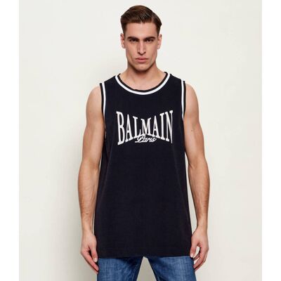 Balmain Tank top Relaxed fit czarny L Balmain Tank top Relaxed fit czarny L