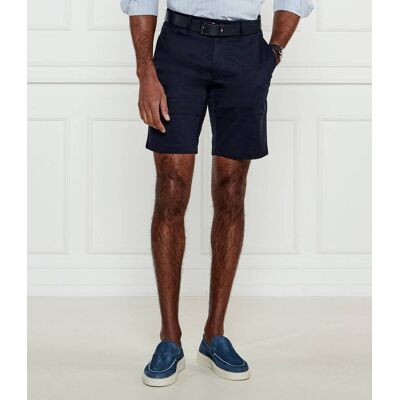 Calvin Klein Szorty chino SATEEN Slim Fit stretch granatowy 34 Calvin Klein Szorty chino SATEEN Slim Fit stretch granatowy 34