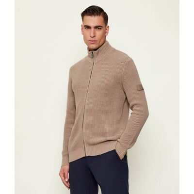 Joop! Jeans Sweter Hajoros Regular Fit beżowy M Joop! Jeans Sweter Hajoros Regular Fit beżowy M