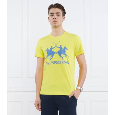 La Martina T-shirt Regular Fit żółty L La Martina T-shirt Regular Fit żółty L