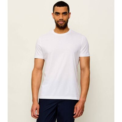 BLACK T-shirt Taut 75 Boss x David Beckham Regular Fit z dodatkiem jedwabiu biały XXL BLACK T-shirt Taut 75 Boss x David Beckham Regular Fit z dodatkiem jedwabiu biały XXL