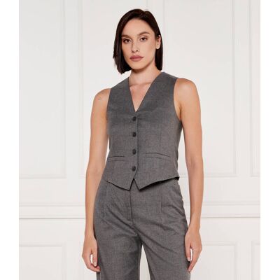 Samsøe Samsøe Kamizelka SARAMONA VEST Slim Fit szary L Samsøe Samsøe Kamizelka SARAMONA VEST Slim Fit szary L
