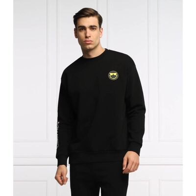 Karl Lagerfeld Bluza KARL LAGERFELD X SMILEY Regular Fit czarny XXL Karl Lagerfeld Bluza KARL LAGERFELD X SMILEY Regular Fit czarny XXL