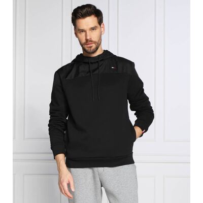 Tommy Sport Bluza SEASONAL HOODY Regular Fit czarny S Tommy Sport Bluza SEASONAL HOODY Regular Fit czarny S