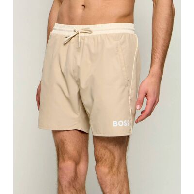 Boss BLACK Szorty kąpielowe Starfish Regular Fit beżowy M Boss BLACK Szorty kąpielowe Starfish Regular Fit beżowy M