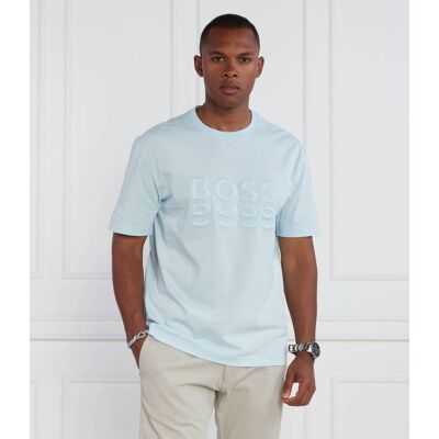 Boss GREEN T-shirt Tee 3 Regular Fit błękitny M Boss GREEN T-shirt Tee 3 Regular Fit błękitny M