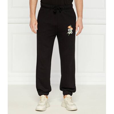 HUGO Spodnie dresowe Regular Fit czarny L HUGO Spodnie dresowe Regular Fit czarny L