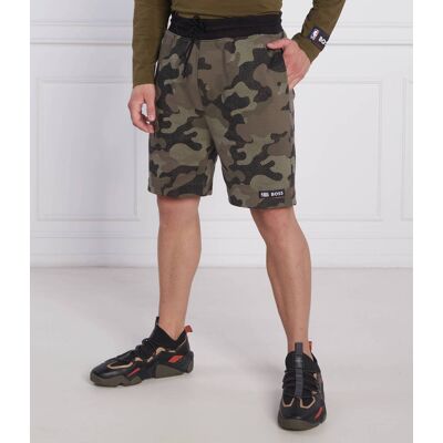 ORANGE Szorty BOSS x NBA Slam_Camo Regular Fit zielony S ORANGE Szorty BOSS x NBA Slam_Camo Regular Fit zielony S