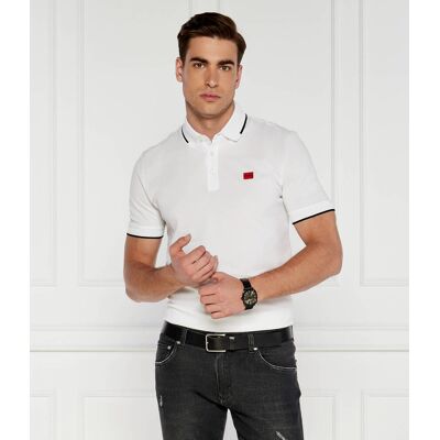 HUGO Polo DERESINO232 Slim Fit biały XL HUGO Polo DERESINO232 Slim Fit biały XL