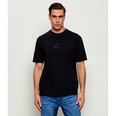 HUGO T-shirt Dumeon Relaxed fit czarny XS HUGO T-shirt Dumeon Relaxed fit czarny XS