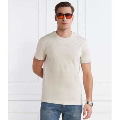 EA7 T-shirt Regular Fit beżowy M EA7 T-shirt Regular Fit beżowy M