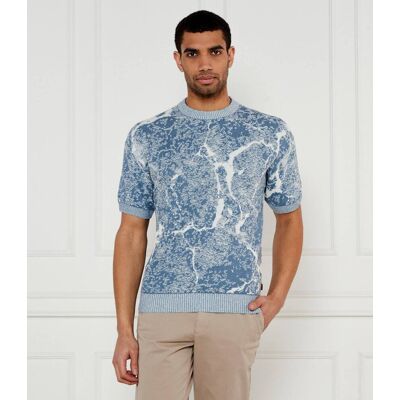 Boss ORANGE Sweter Krocato Loose fit błękitny M Boss ORANGE Sweter Krocato Loose fit błękitny M