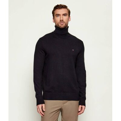 Tommy Hilfiger Golf Regular Fit z dodatkiem kaszmiru czarny M Tommy Hilfiger Golf Regular Fit z dodatkiem kaszmiru czarny M