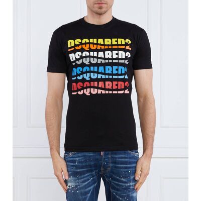 Dsquared2 T-shirt Regular Fit czarny XXL Dsquared2 T-shirt Regular Fit czarny XXL