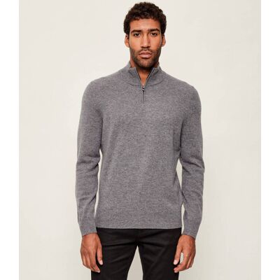 Boss BLACK Wełniany sweter H-Hemarlo Regular Fit z dodatkiem kaszmiru szary XL Boss BLACK Wełniany sweter H-Hemarlo Regular Fit z dodatkiem kaszmiru szary XL
