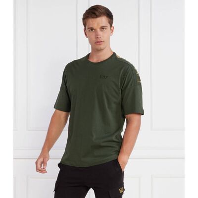 EA7 T-shirt Regular Fit zielony L EA7 T-shirt Regular Fit zielony L