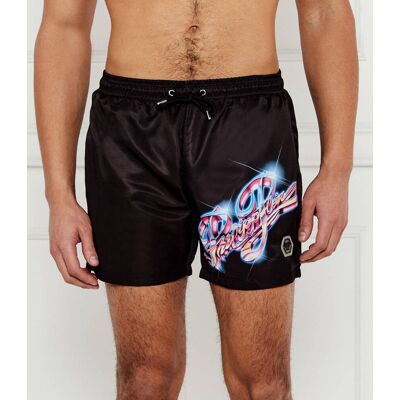 Philipp Plein Szorty kąpielowe Regular Fit czarny XL Philipp Plein Szorty kąpielowe Regular Fit czarny XL