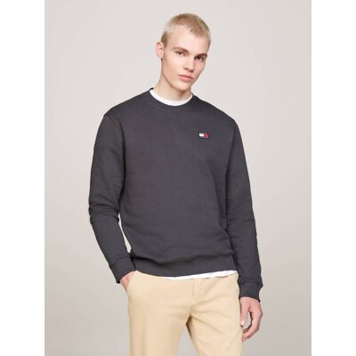 Tommy Jeans Bluza Regular Fit grafitowy S Tommy Jeans Bluza Regular Fit grafitowy S