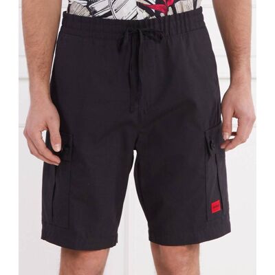 HUGO Szorty Garlio242 Regular Fit czarny 52 HUGO Szorty Garlio242 Regular Fit czarny 52