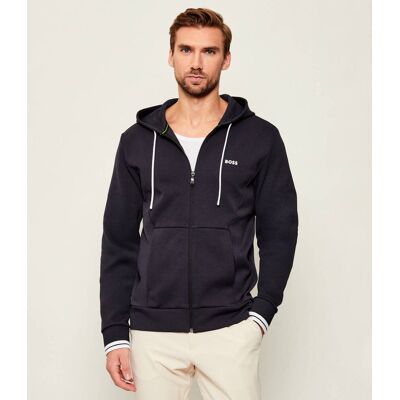Boss GREEN Bluza FZ Hoodie Zone Regular Fit stretch granatowy XXL Boss GREEN Bluza FZ Hoodie Zone Regular Fit stretch granatowy XXL