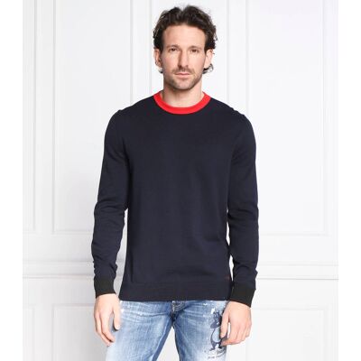 HUGO Sweter Scasius Regular Fit granatowy S HUGO Sweter Scasius Regular Fit granatowy S