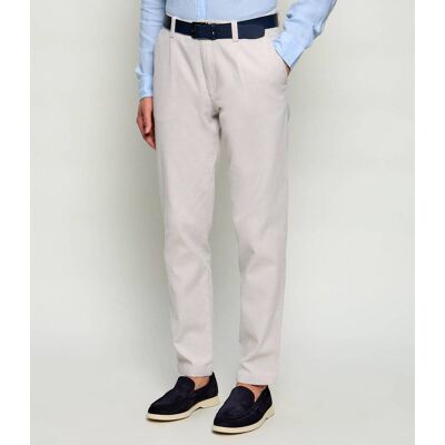Boss ORANGE Spodnie chino Pleated-2 Tapered fit beżowy 33/32 Boss ORANGE Spodnie chino Pleated-2 Tapered fit beżowy 33/32