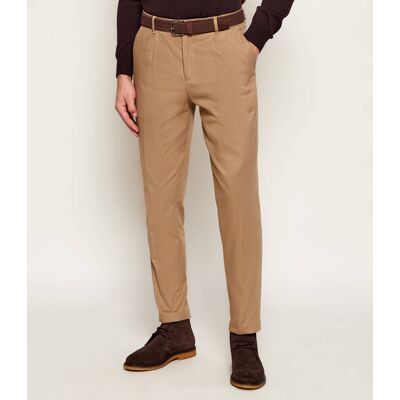 Boss BLACK Spodnie C-Perin-PL-261F Tapered fit beżowy 52 Boss BLACK Spodnie C-Perin-PL-261F Tapered fit beżowy 52