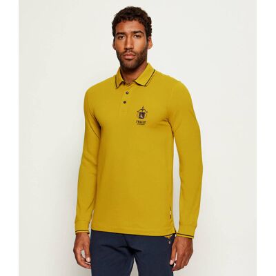 Aeronautica Militare Polo Slim Fit musztardowy M Aeronautica Militare Polo Slim Fit musztardowy M
