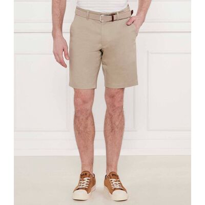 Calvin Klein Szorty chino SATEEN Slim Fit stretch beżowy 33 Calvin Klein Szorty chino SATEEN Slim Fit stretch beżowy 33