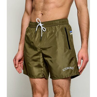 Iceberg Szorty kąpielowe Regular Fit oliwkowy XXL Iceberg Szorty kąpielowe Regular Fit oliwkowy XXL