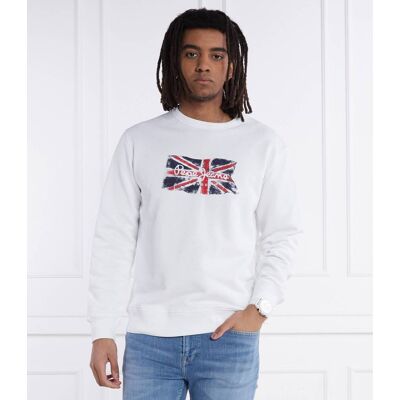 Pepe Jeans London Bluza RUWAN Regular Fit biały XL Pepe Jeans London Bluza RUWAN Regular Fit biały XL