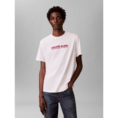 Calvin Klein T-shirt Regular Fit ecru M Calvin Klein T-shirt Regular Fit ecru M