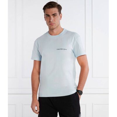 Calvin Klein Jeans T-shirt Regular Fit błękitny S Calvin Klein Jeans T-shirt Regular Fit błękitny S