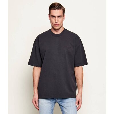 AllSaints T-shirt XANDER Oversize fit grafitowy L AllSaints T-shirt XANDER Oversize fit grafitowy L