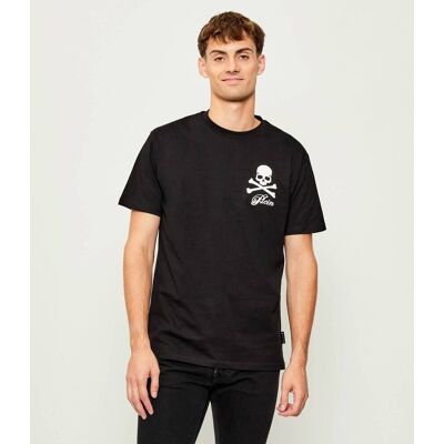 Philipp Plein T-shirt Skull & Bones Regular Fit czarny XXXL Philipp Plein T-shirt Skull & Bones Regular Fit czarny XXXL