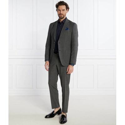 Boss BLACK Wełniany garnitur P-Huge Slim Fit grafitowy 54 Boss BLACK Wełniany garnitur P-Huge Slim Fit grafitowy 54