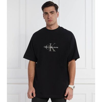 Calvin Klein Jeans T-shirt ARCHIVAL MONOLOGO Relaxed fit czarny L Calvin Klein Jeans T-shirt ARCHIVAL MONOLOGO Relaxed fit czarny L