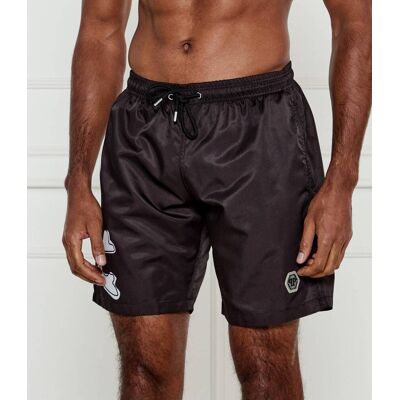 Philipp Plein Szorty kąpielowe Skull&Bones; Regular Fit czarny L Philipp Plein Szorty kąpielowe Skull&Bones; Regular Fit czarny L