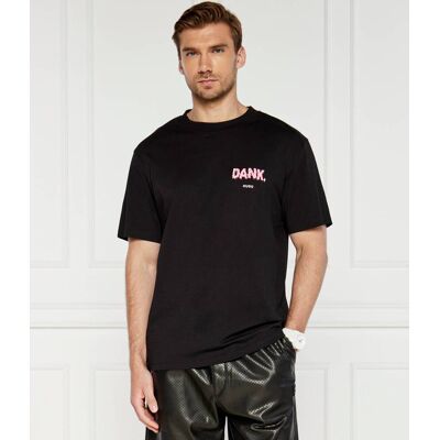 HUGO T-shirt Regular Fit czarny XL HUGO T-shirt Regular Fit czarny XL