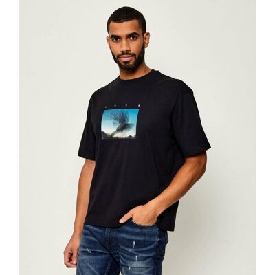 HUGO T-shirt Dorizon Oversize fit czarny S HUGO T-shirt Dorizon Oversize fit czarny S