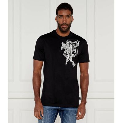 Philipp Plein T-shirt Dragon Regular Fit czarny L Philipp Plein T-shirt Dragon Regular Fit czarny L