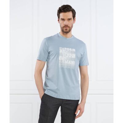 Giorgio Armani Emporio Armani T-shirt Regular Fit błękitny S Giorgio Armani Emporio Armani T-shirt Regular Fit błękitny S