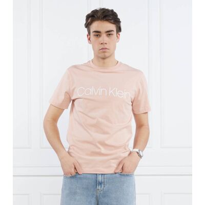 Calvin Klein T-shirt Regular Fit brzoskwiniowy S Calvin Klein T-shirt Regular Fit brzoskwiniowy S