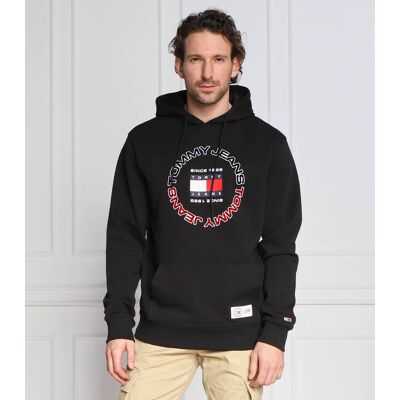 Tommy Jeans Bluza ATHLETIC Regular Fit czarny XXL Tommy Jeans Bluza ATHLETIC Regular Fit czarny XXL