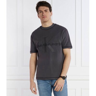 Calvin Klein Jeans T-shirt Regular Fit grafitowy XL Calvin Klein Jeans T-shirt Regular Fit grafitowy XL