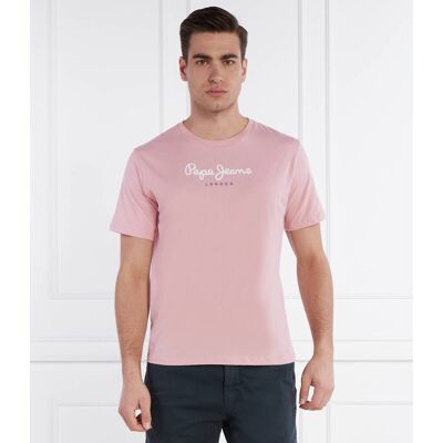Pepe Jeans London T-shirt Eggo Regular Fit różowy S Pepe Jeans London T-shirt Eggo Regular Fit różowy S